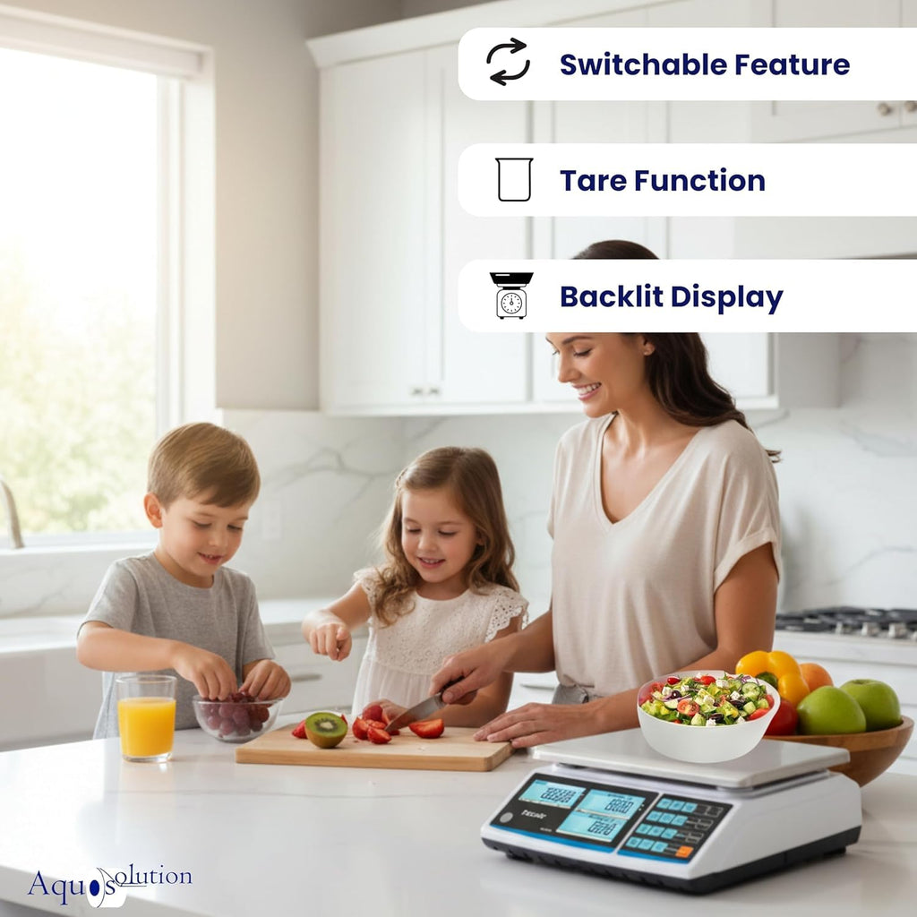 ZTP Price Computing Scale – Class III NTEP Legal for Trade, Commercial Digital Scale with LCD Backlit Display &