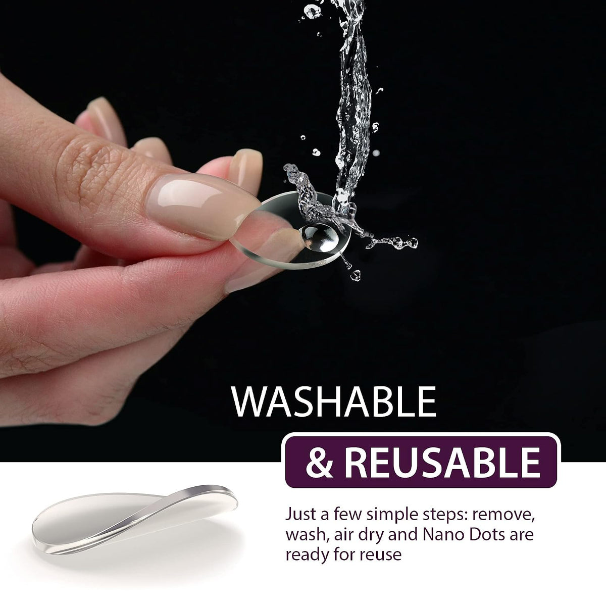 Double Sided Sticky Dots 100PCs, Clear, Removable