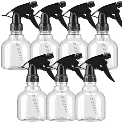 Spray Bottles 7pcs 8oz Empty Plastic Spray Bottle with Adjustable Nozzle for Hair and Cleaning Solutions Includes