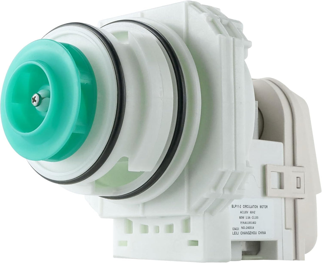 UPGRADE 5304519906 blp11-2 Dishwasher Pump and Motor Assembly Replacement fit for Fri-gidaire Ik-ea White-Westinghouse Water Drain Circulation Pump Replaces A11951402, AP6840161 By Fetechmate