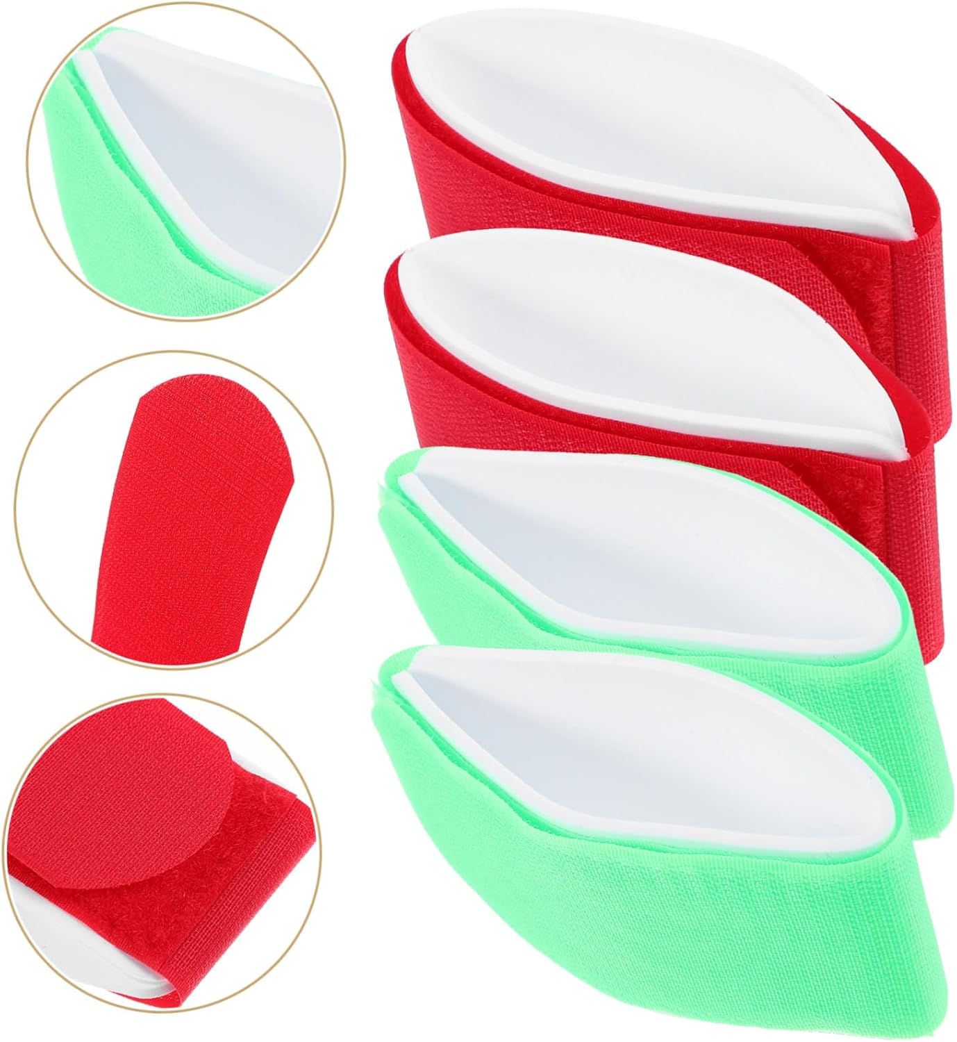 4pcs Ski Binding Straps for Snowboard and Sled Fixing Tape Hook and for Carrying Gear Activities
