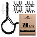 Q Hanger Ceiling Screw Hooks for Hanging Outdoor String Light, Plants