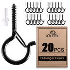 Q Hanger Ceiling Screw Hooks for Hanging Outdoor String Light, Plants