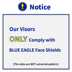 FC48N Clear Face Shield Replacement Visors, 3 PCS