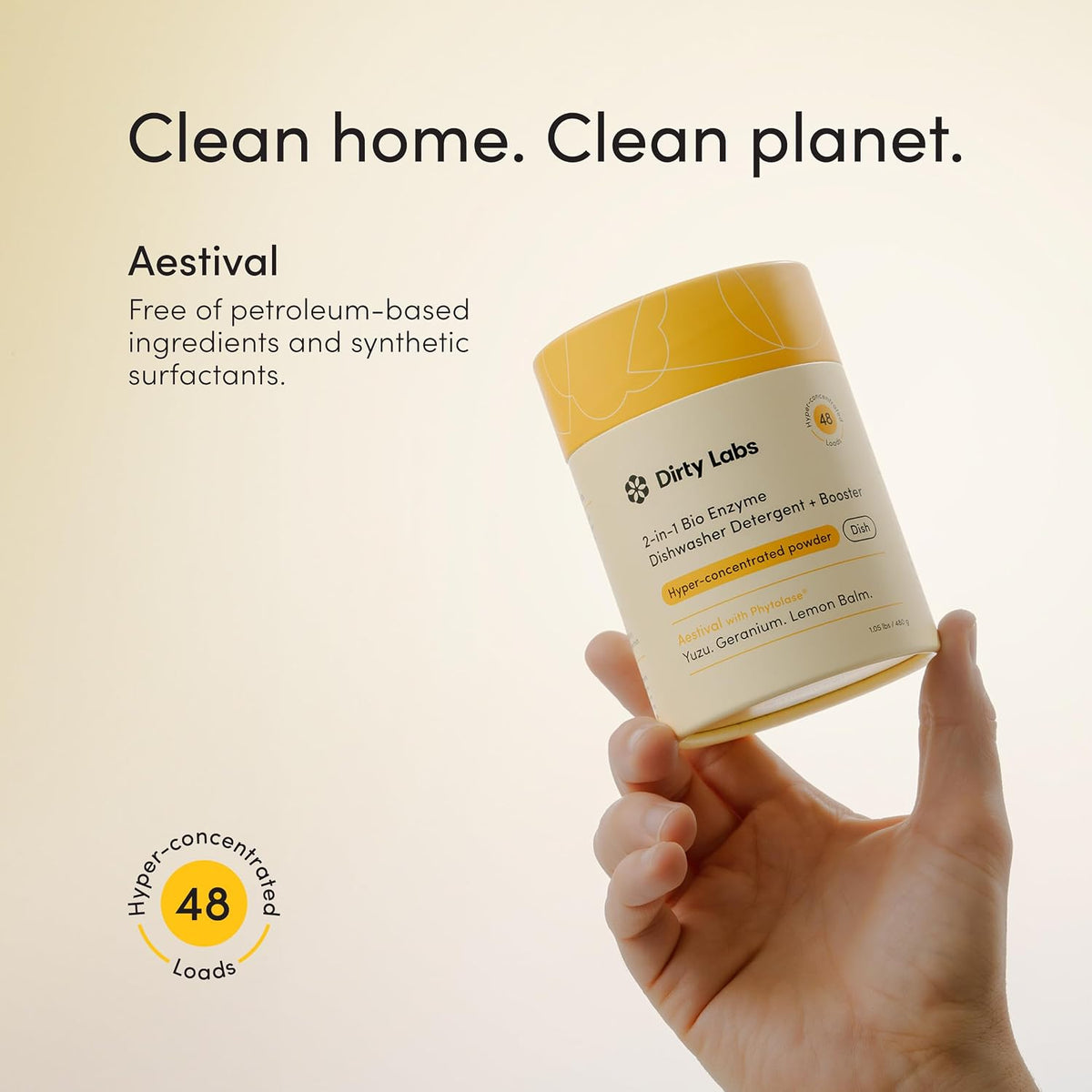 Dishwasher Detergent & Booster | Aestival | 48 Loads (1 lb)