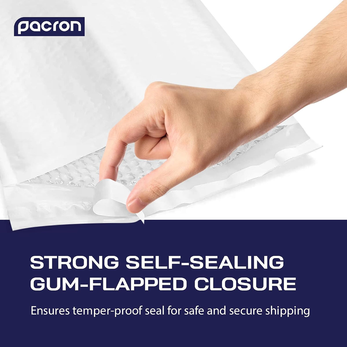 Waterproof Self-Seal Padded Poly Bubble Mailers 14.25x20, 50-Pack