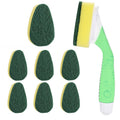 Dish Wand with 7Pack Replacement Dish Wand Sponges,Not Easy Leak Dishwand and Long Lasting Replacement Sponge