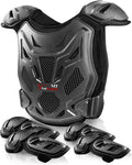 5-10 Kids Dirt Bike Gear High-Impact Youth Chest Protector | Quick-Release Strap; Heavy-Duty PE Shell; for Motocross