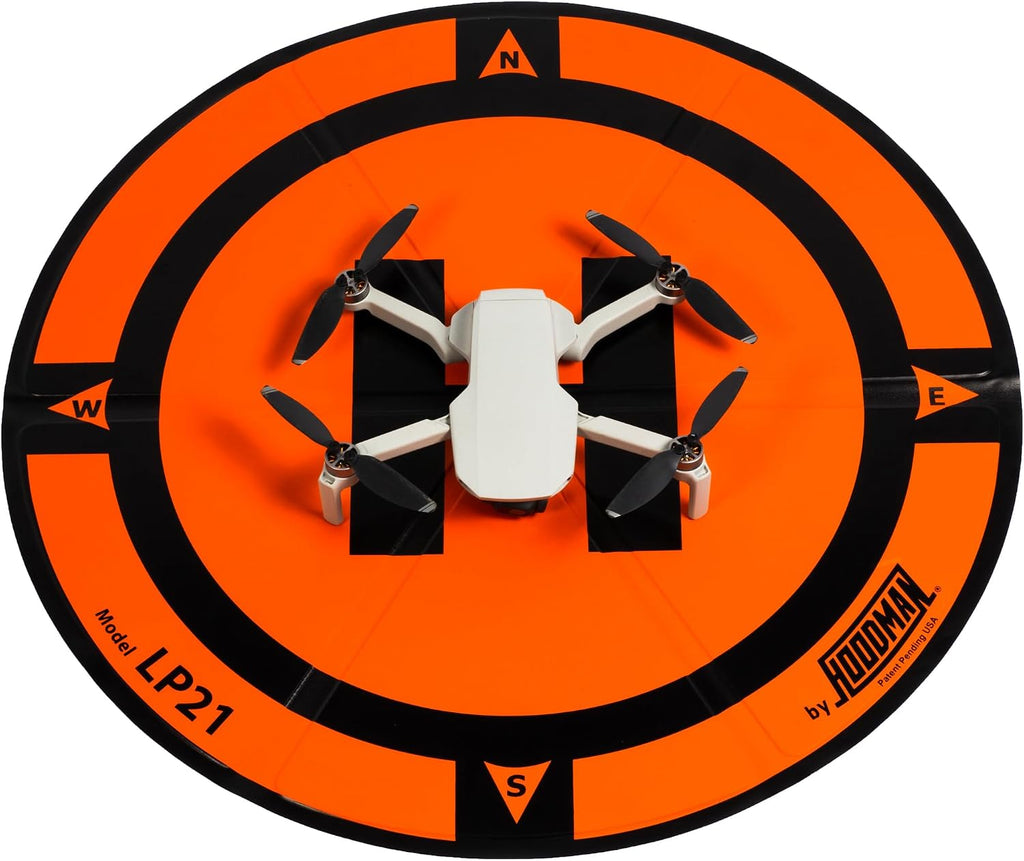 Weighted Trifold UAV Drone Landing Pad LP21 fits Mini 4 Pro, mini 3 pro, mavic and spark. Durable, No Stakes