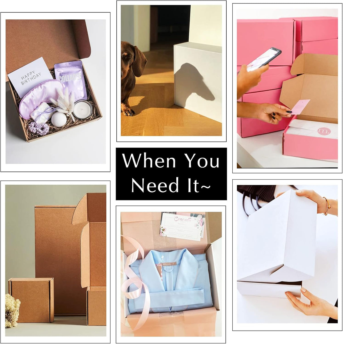 4x4x2 White Cardboard Boxes - 30 Pack Small Shipping Boxes for Small Business Mailing, Corrugated Packaging
