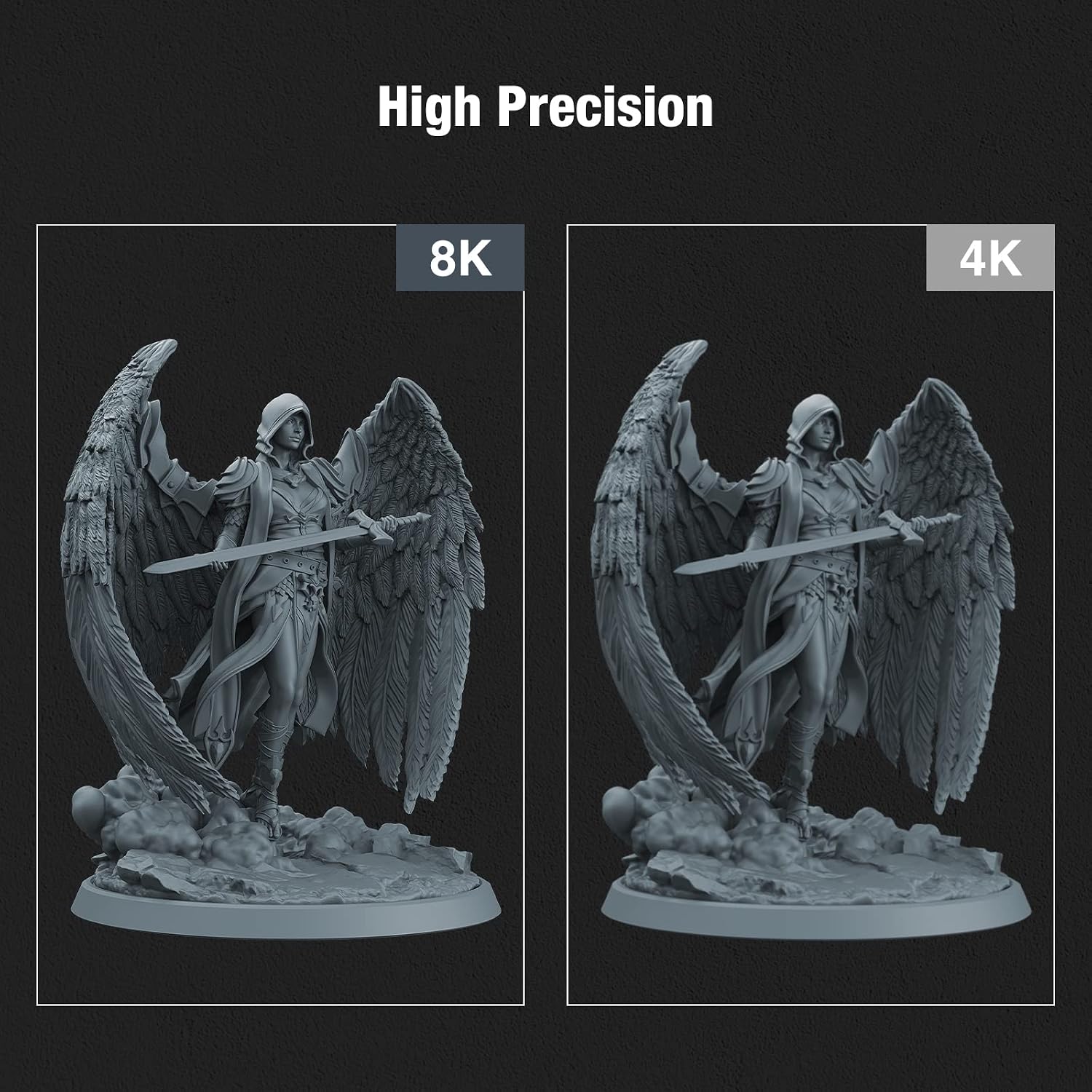 ELEGOO 8K 3D Printer Resin, Standard Photopolymer Resin 405nm UV-Curing Resin, Best for 8K/9K/12K LCD 3D Printer