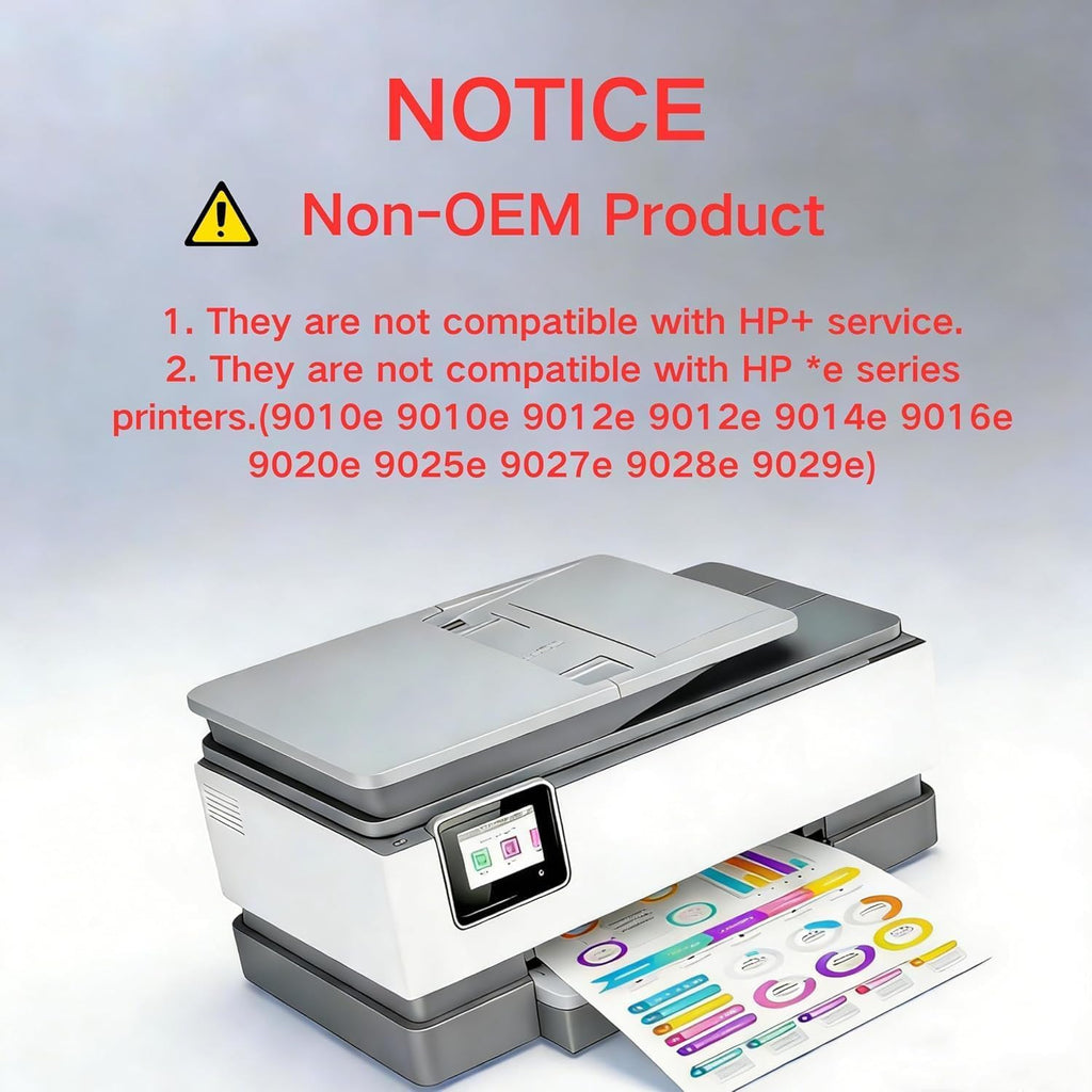 962XL 962 Ink Cartridges Combo Pack Replacement for HP 962XL (4 Pack)