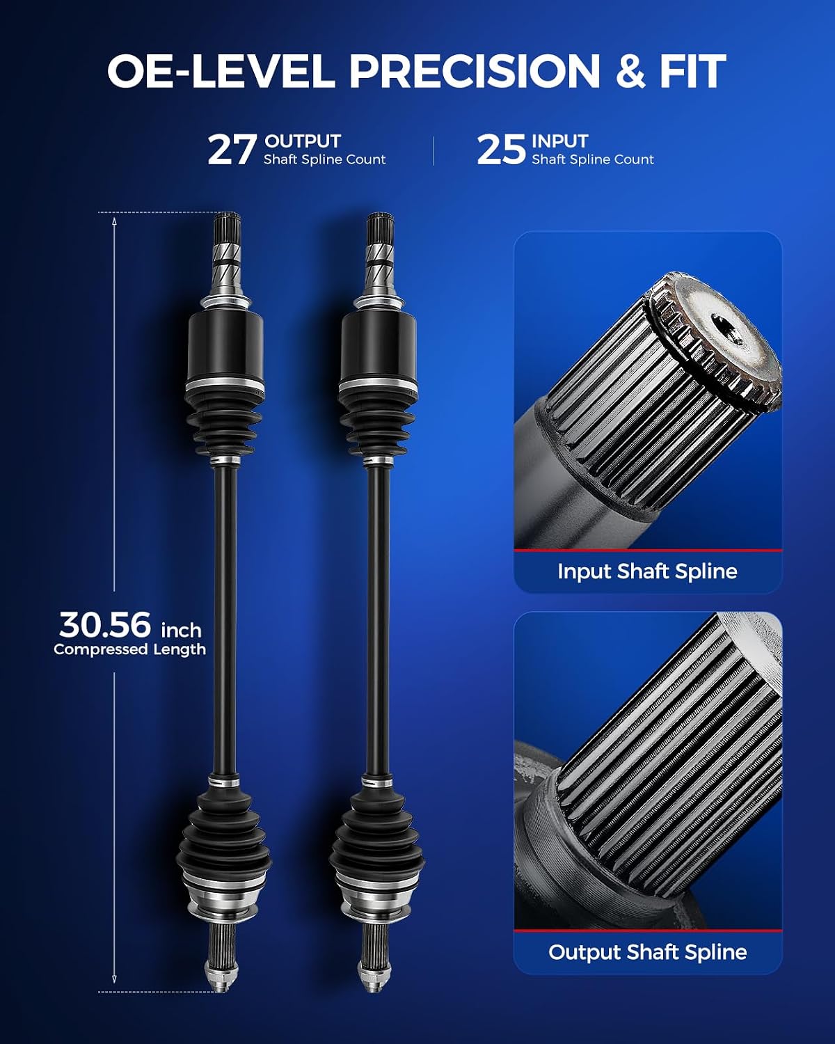 KAX CV Axle Shaft Front Driver and Passenger Side for Subaru
