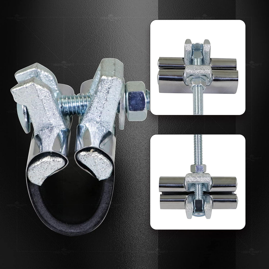Highcraft Pipe Repair Clamp 3/4'', IPS Single Bolt, 3” Long, Stainless Steel (5 Pack)