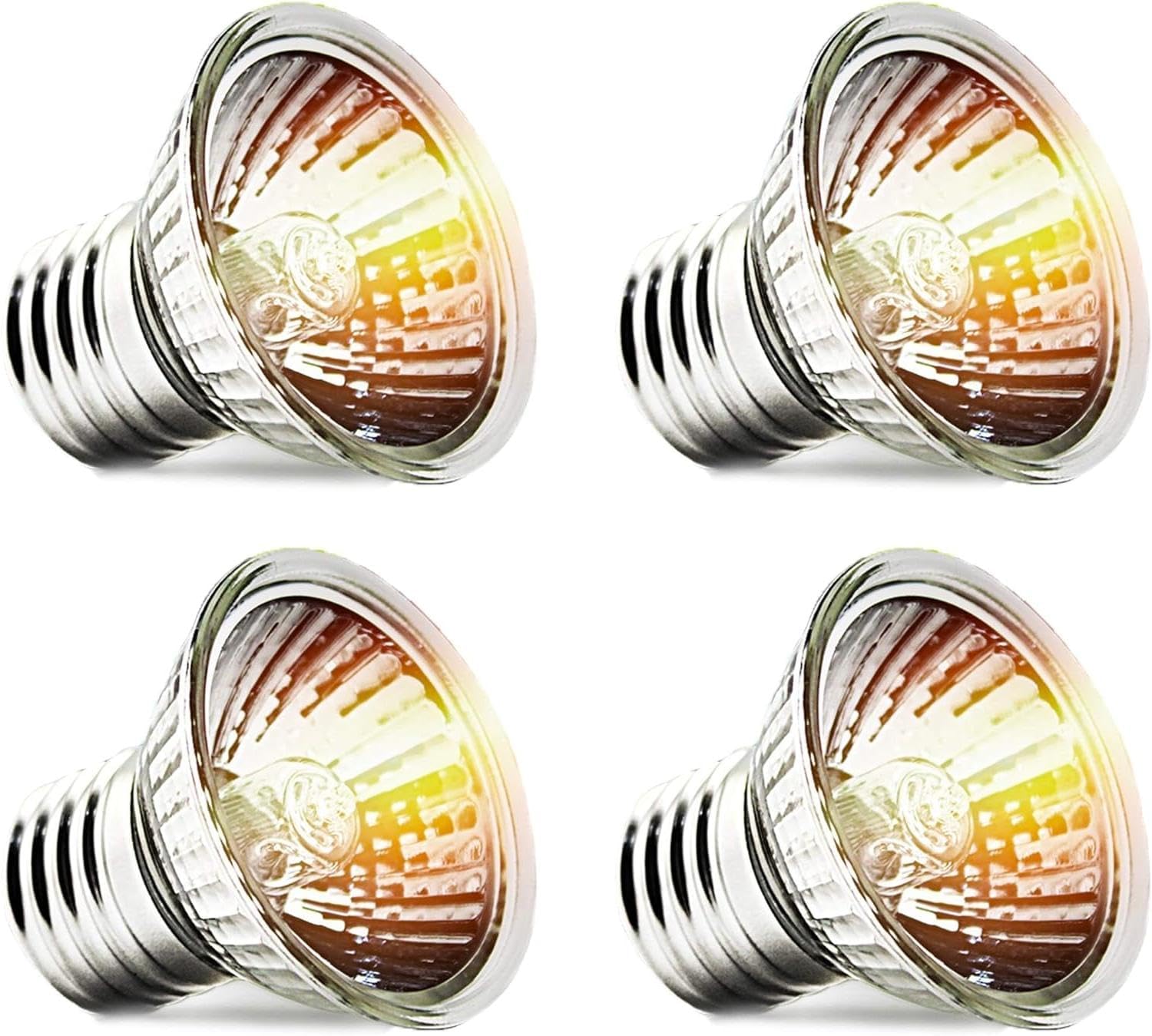 Turtle Reptile Heat Lamp Bulb 50W 120V,4Pcs Heat Bulb | UVA Reptile Light for Turtle Tank,Fits Reptiles and Amphibian