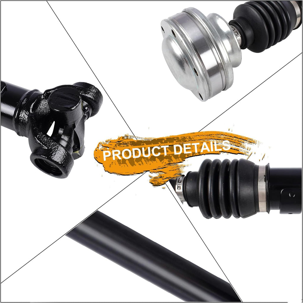 52105884AA Front Complete Drive Shaft Fit for Jeep Grand Cherokee-2001 2002 2003 2004 [4.0L L6] Prop Shaft Driveshaft Assembly Replaces 65-9767, 938-136