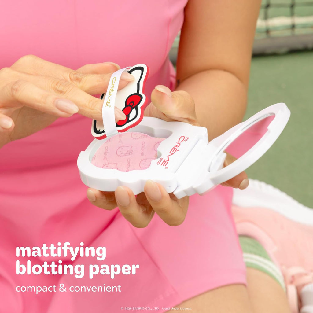 Hello Kitty Mattifying Blotting Paper with Mirror and Puff