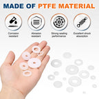 55 Pcs Nylon Flat Washer M5 5mm ID 15mm OD 1mm THK