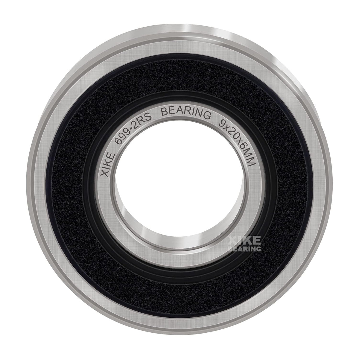 XIKE 10 Pcs 699-2RS Bearings 9x20x6mm, Double Rubber Seals.