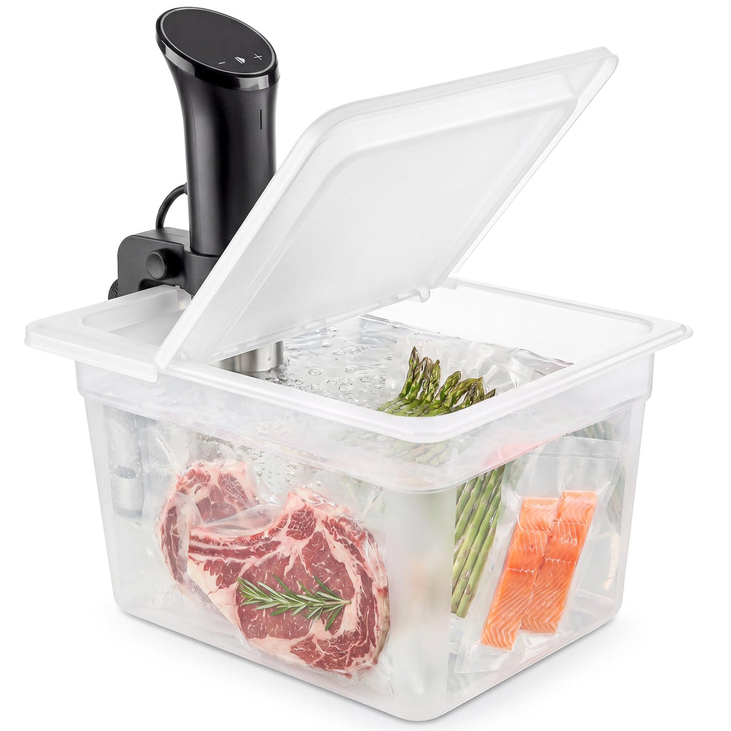 12QT Sous Vide Container BPA-Free with Reinforced Hinged Lid