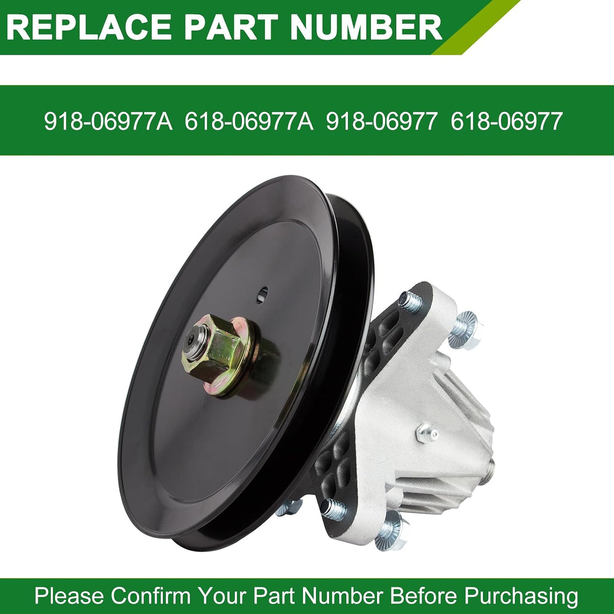 918-06977A Spindle for Cub Cadet XT1 LT46 XT2 LX46 46 Inch Deck 1Pack
