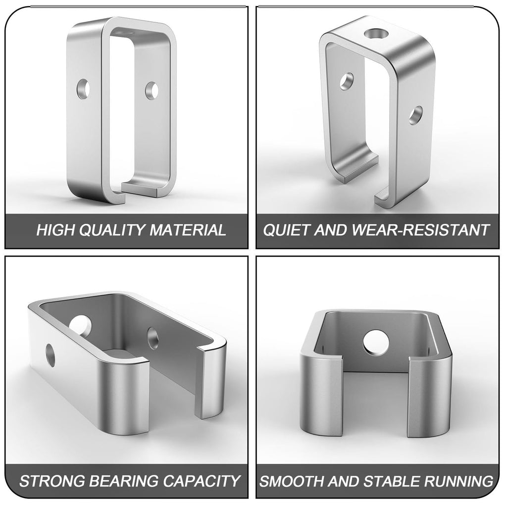 Trolley Track Hanger Bracket with Nuts and Bolts