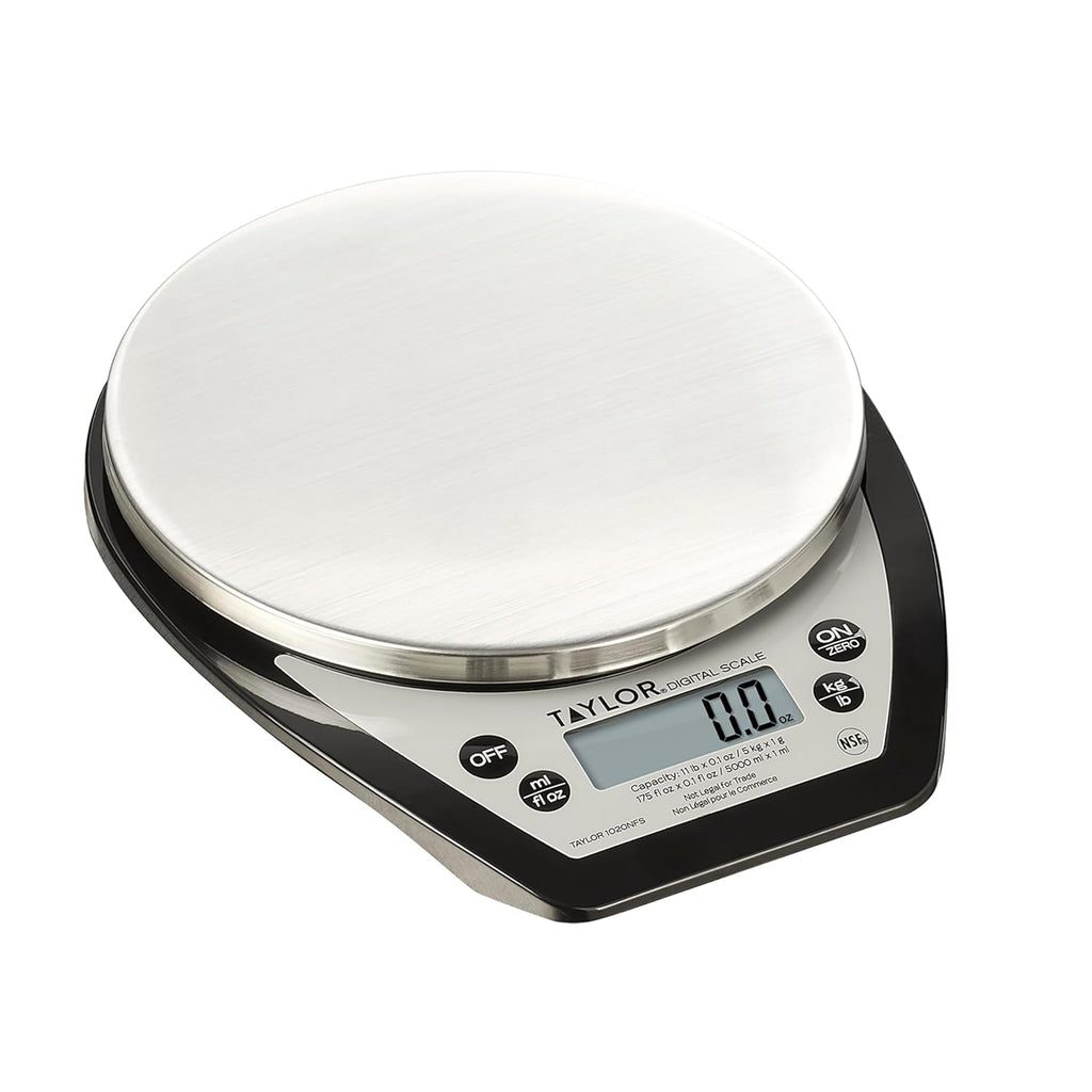 Stainless Top Digital Kitchen Scale - 11 lb Max Capacity