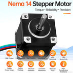 Nema 14 Stepper Motor 35x44mm 28Ncm (39.65oz·in) 1.2A 2.9Ω Bipolar