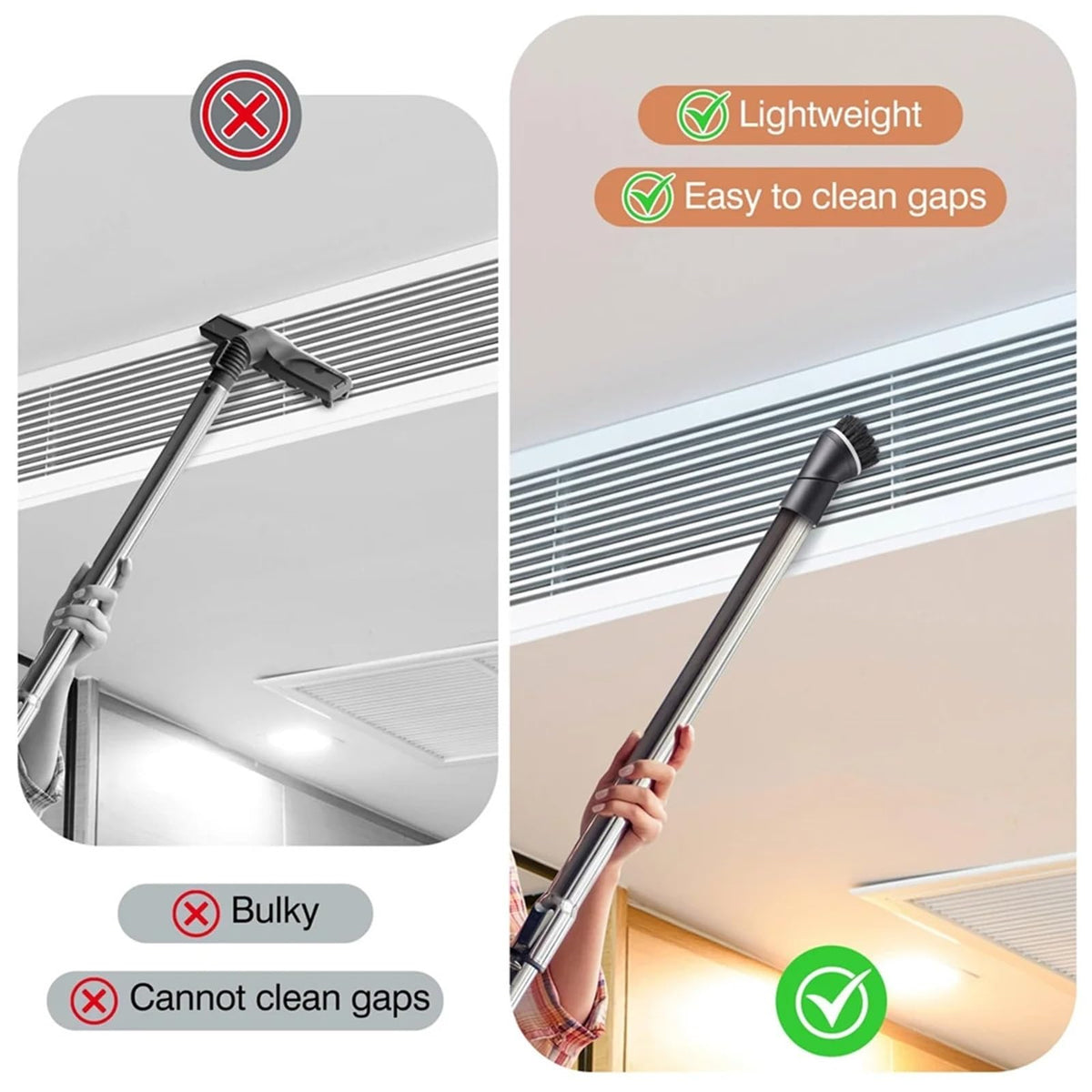 2 Pack Vacuum Cleaner Dust Brush Compatible with Miele C and S Series