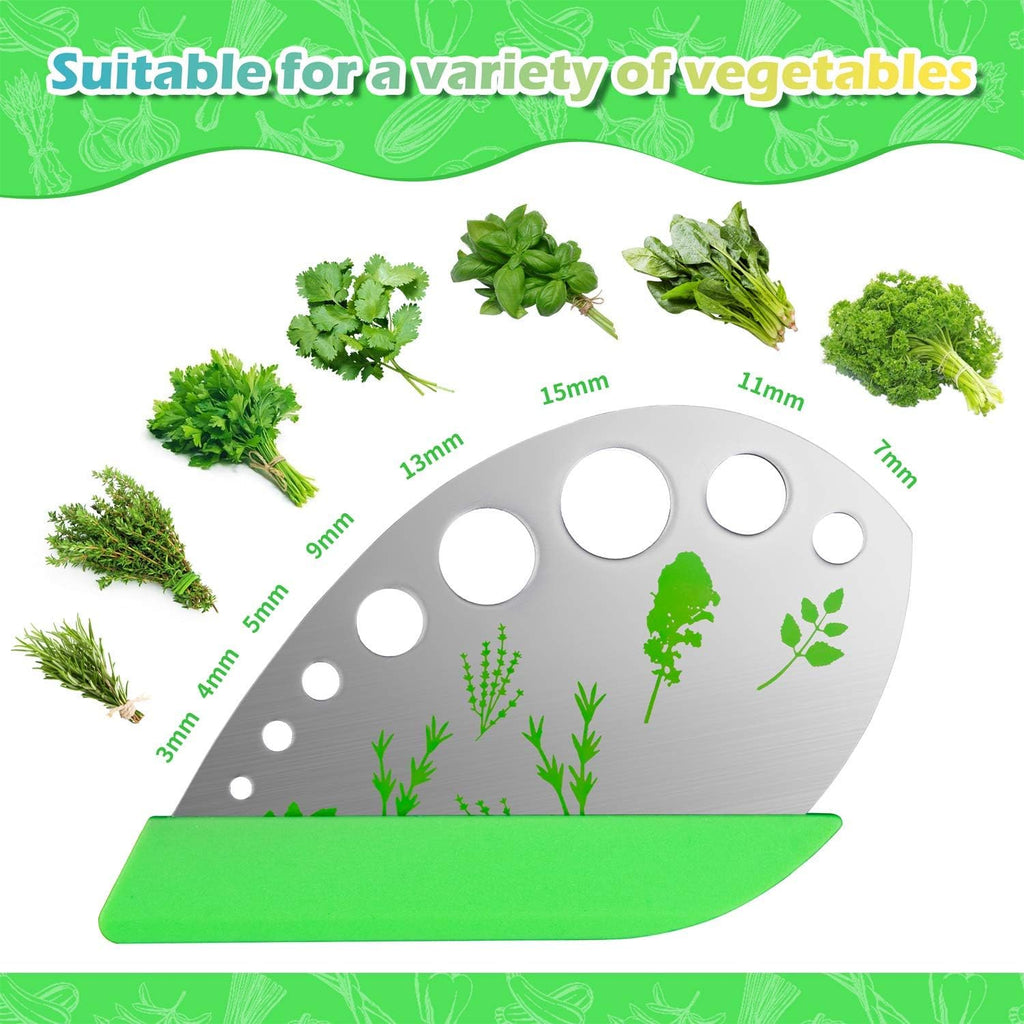 VlBlRlIT2025 Upgraded Herb Scissor,Leaf Stripper,Stainless Steel 5Blade Kitchen Scissors,Peelers for