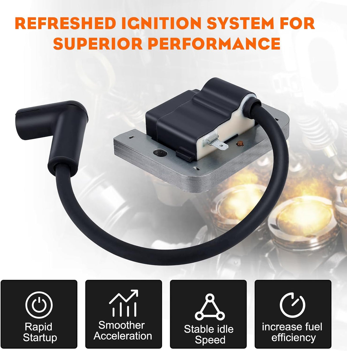 Hipa 24 584 45-S Ignition Coil Replace Kohler 24-584-01 24 584 01-S