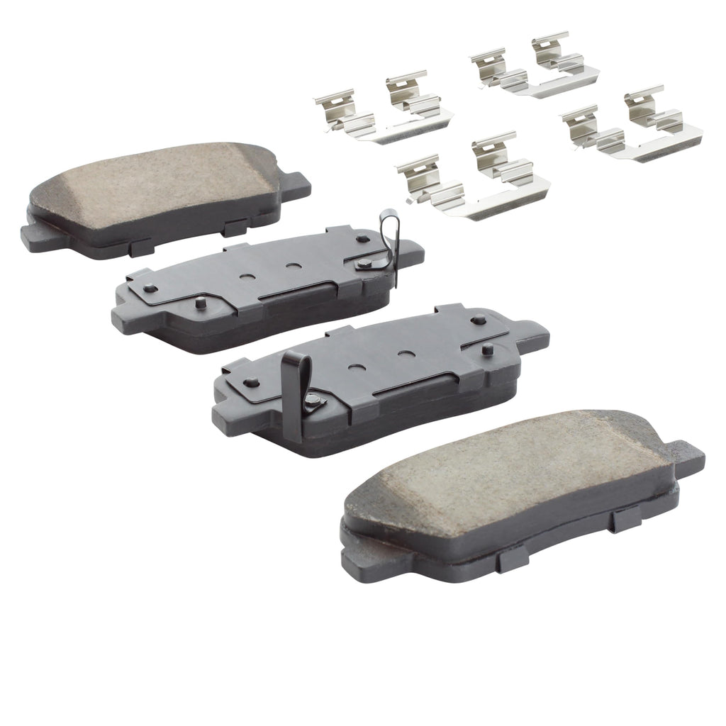 QUALITY-BUILT Premium Ceramic Rear Brake Pads w/Hardware BP1284C