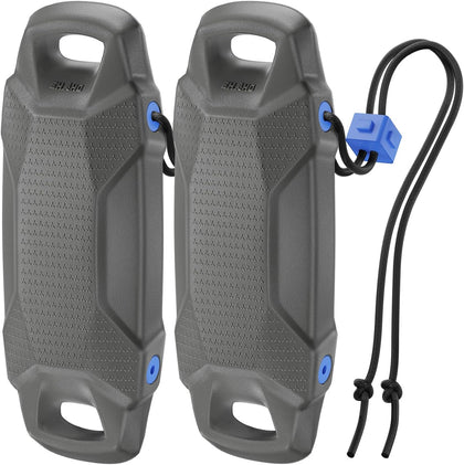 Boat Fenders, Boat Bumpers for Docking, EVA Pontoon Bumpers with Integrated Locking Rope, Fit for Bass, Ski
