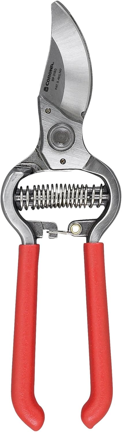 BP 3180D Forged Classic Bypass Pruner with 1" Cutting Capacity, 1", Red