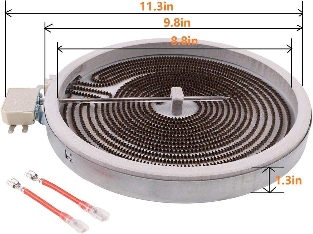 JEENDA 10in Radiant Surface Element DG47-00063A Compatible With Samsung Stove Replacement Parts AP5986690, Compatible With LG Samsung Electric Ranges Electric Stove Top Burner Element MEE62385201
