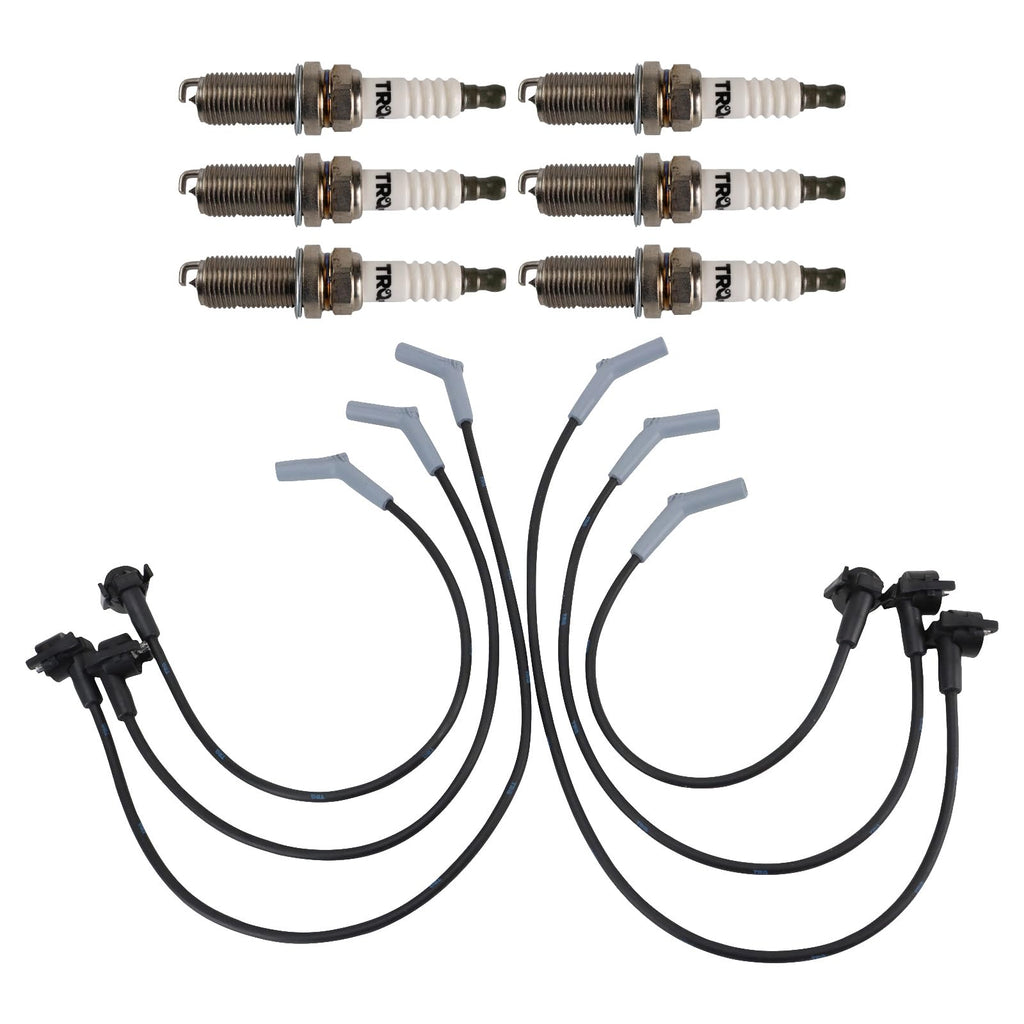 TRQ Spark Plug Kit 7 Piece Iridium Spark Plugs