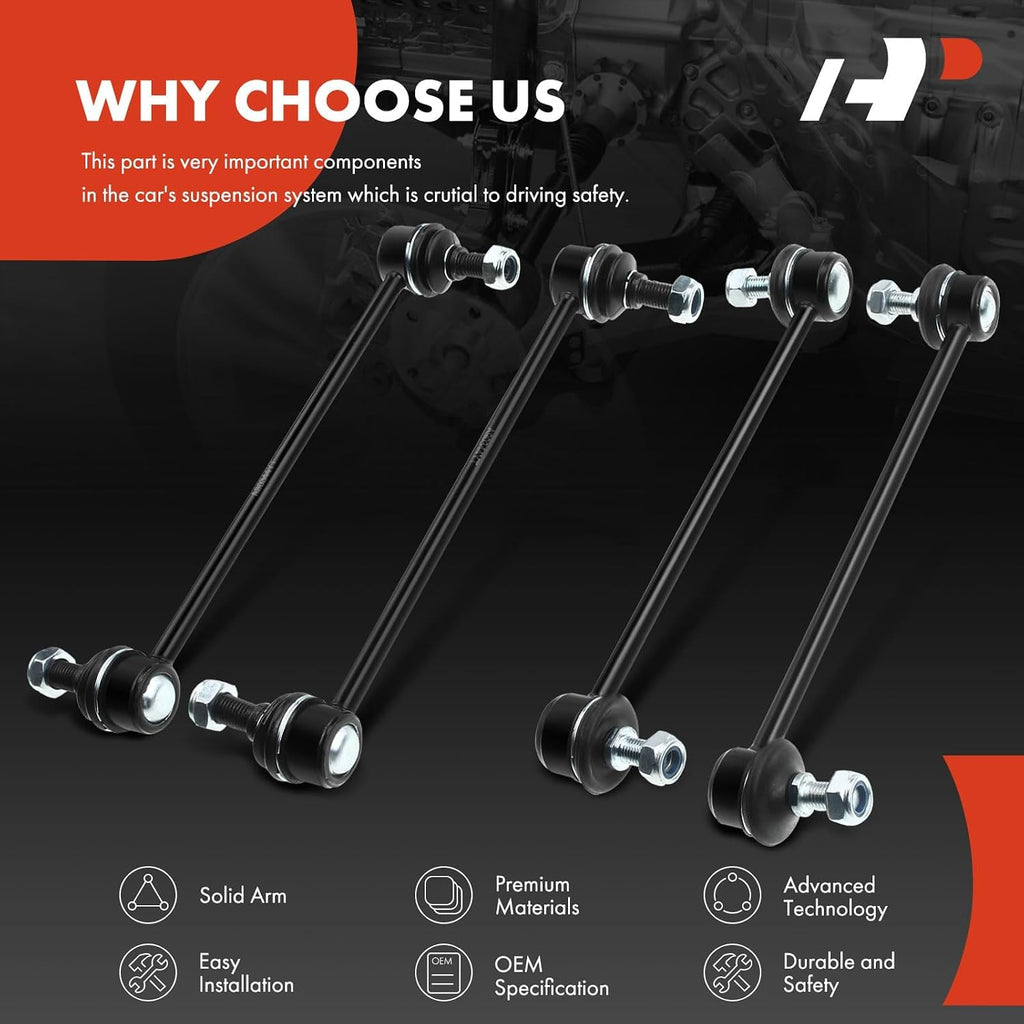 A-Premium Front & Rear Sway Bar Link Stabilizer Bar End Link Kit