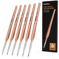 Detail Paint Brushes, 6 PCS Extra Fine Tip Miniature Paint Brush Set