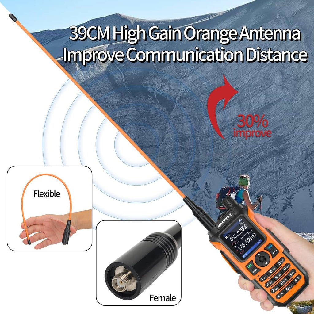 Radio Ham Radio Handheld Dual Band Long Range Two Way Radio for Adults UV-21R Rechargeable Walkie Talkies with
