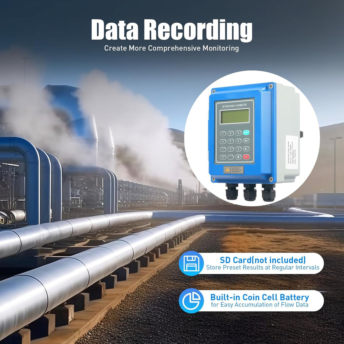 Ultrasonic Flow Meter Digital for Water Supply