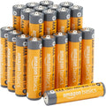 20-Count Long-Lasting AAA Alkaline Batteries, 1.5V, 10-Year Leak-Proof Shelf Life for Remote Controls, Flashlights