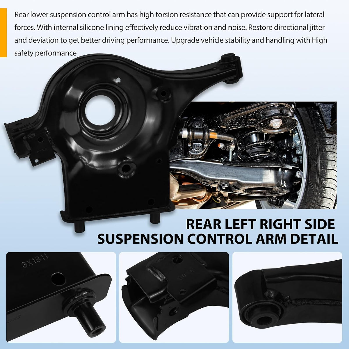 Rear Control Arm kit with Rear Bar Stabilizer Link Compatible with Nissan Altima 2013-2018, for Maxima 2016-2018,Replace# 551B1-3TA0D 551B1-3TA0C K750662 K750663
