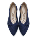 Pointed Toe Flats for Women Ballet Flats Navy US7