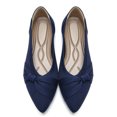 Pointed Toe Flats for Women Ballet Flats Navy US7