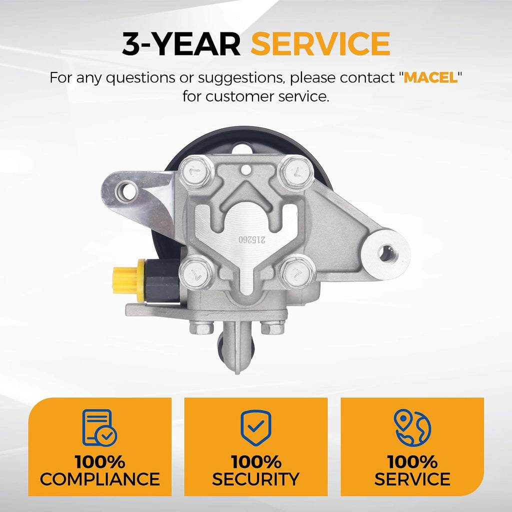 PAROD 215260 Power Steering Pump Fit for 2001-2005 Hyundai Elantra, 2003-2008 Tiburon 2.0L L4