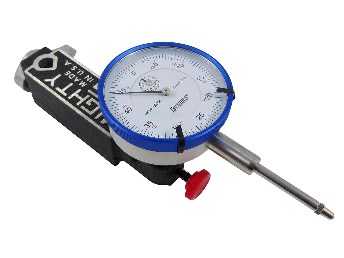 Westhoff Bundle 400-3 Mighty Mag Base with Quick Release Cam Lever, 45 Pounds Pull and 6 Mounting Locations and Taytools Dial Indicator with 1” Travel