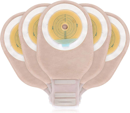 20 PCS Colostomy Bags with Velcro Closure, One Piece Ostomy Bag