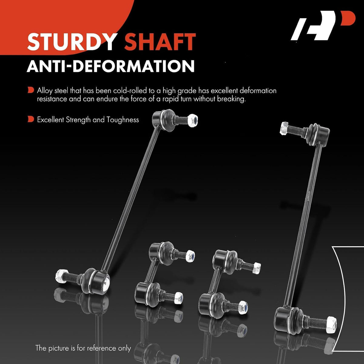 A-Premium Front & Rear Sway Bar Link Stabilizer Bar End Link Kit