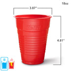 EcoSave Compostable Party Cups, 18 oz, 16 Count (Pack of 3), 48 Total