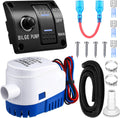 Boat Bilge Pump Automatic 12v 24v 3 Way Switch Panel, 1100gph, 15a